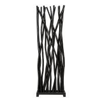 Διακοσμητικό δαπέδου Jati pakoworld μαύρο teak ξύλο 60x20x190εκ