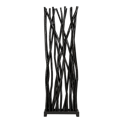 Διακοσμητικό δαπέδου Jati pakoworld μαύρο teak ξύλο 60x20x190εκ Διακοσμητικό δαπέδου Jati pakoworld μαύρο teak ξύλο 60x20x190εκ