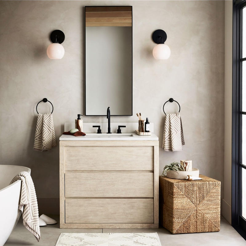 Σκαμπό Lerkmon Inart ψαθα σε φυσική απόχρωση 40x40x40εκ