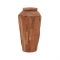 Διακοσμητικό βάζο Archean pakoworld teak ξύλο σε φυσική απόχρωση Φ30x60εκ