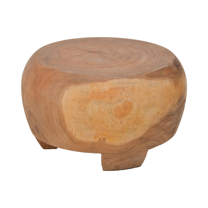 Τραπέζι σαλονιού Terra pakoworld suar ξύλο σε φυσική απόχρωση Φ60x36εκ