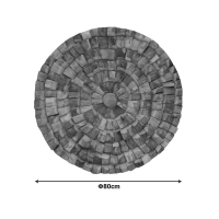 Διακοσμητικό τοίχου Benez pakoworld teak ξύλο σε φυσική απόχρωση Φ80x5εκ Διακοσμητικό τοίχου Benez pakoworld teak ξύλο σε φυσική απόχρωση Φ80x5εκ