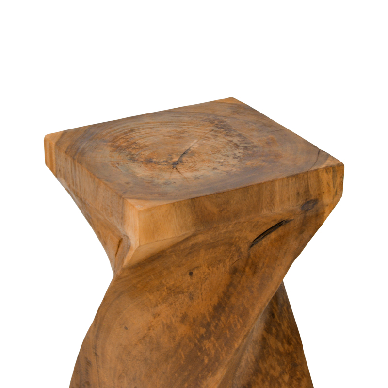 Σκαμπό Cruz pakoworld suar ξύλο σε φυσική απόχρωση 35x35x60εκ