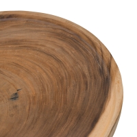 Τραπέζι σαλονιού Jeken pakoworld suar ξύλο σε φυσική απόχρωση Φ60x45εκ