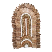 Διακοσμητικό τοίχου Earsy Inart seagrass σε φυσικό χρώμα 58x32x8εκ Διακοσμητικό τοίχου Earsy Inart seagrass σε φυσικό χρώμα 58x32x8εκ