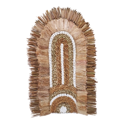 Διακοσμητικό τοίχου Earsy Inart seagrass σε φυσικό χρώμα 58x32x8εκ Διακοσμητικό τοίχου Earsy Inart seagrass σε φυσικό χρώμα 58x32x8εκ