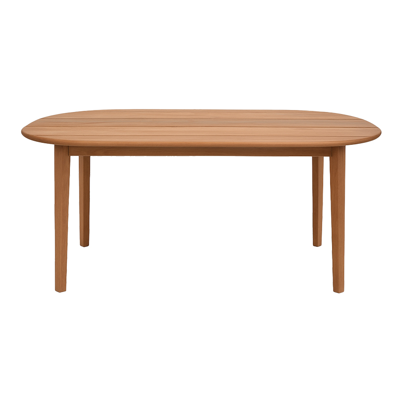 Τραπέζι Skyl pakoworld teak ξύλο σε φυσική απόχρωση 190x90x75εκ