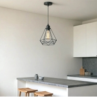 Φωτιστικό οροφής Jabrey pakoworld μαύρο μέταλλο Φ20.5x25εκ