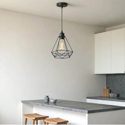 Φωτιστικό οροφής Jabrey pakoworld μαύρο μέταλλο Φ20.5x25εκ Φωτιστικό οροφής Jabrey pakoworld μαύρο μέταλλο Φ20.5x25εκ