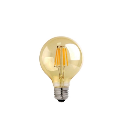 Λαμπτήρας LED G80 Bulb pakoworld 4W E27 2700K 200-220V amber