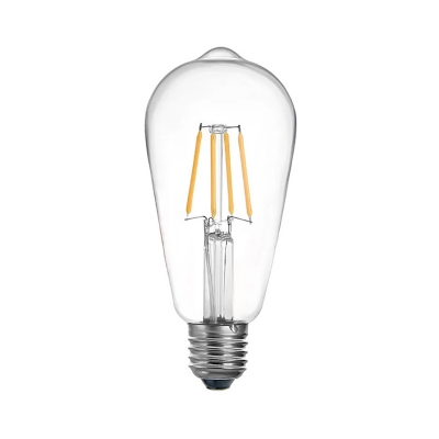 Λαμπτήρας LED ST64 Bulb pakoworld 4W 3000K E27 2700K clear