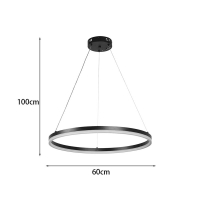 Φωτιστικό οροφής Nebrian pakoworld led μέταλλο μαύρο Φ60x15εκ Φωτιστικό οροφής Nebrian pakoworld led μέταλλο μαύρο Φ60x15εκ
