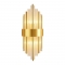 Φωτιστικό τοίχου-απλίκα Fenzy pakoworld E14 μέταλλο χρυσό-λευκό  Φ20x60εκ