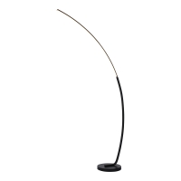 Φωτιστικό δαπέδου Archer pakoworld led μαύρο μεταλλικό 70x28x165εκ