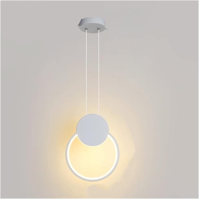 Φωτιστικό οροφής Ganden pakoworld led λευκό μεταλλικό Φ26,5x20εκ