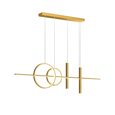 Φωτιστικό οροφής Neron pakoworld led χρυσό μεταλλικό 100x25x26εκ