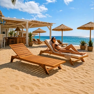 Ξαπλώστρα Melop pakoworld teak ξύλο σε φυσική απόχρωση 200x70x35εκ Ξαπλώστρα Melop pakoworld teak ξύλο σε φυσική απόχρωση 200x70x35εκ