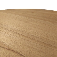 Τραπεζαρία Elaiza-Kenda I pakoworld σετ 3τεμ σε φυσική-μπεζ απόχρωση Φ80x75εκ