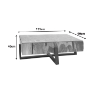 Τραπέζι σαλονιού Borth Inart teak ξύλο σε φυσική απόχρωση 135x90x40εκ Τραπέζι σαλονιού Borth Inart teak ξύλο σε φυσική απόχρωση 135x90x40εκ