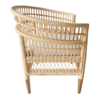 Πολυθρόνα Necorian paakoworld teak ξύλο με pe rattan σε φυσική απόχρωση και λευκό μαξιλάρι 80x70x87εκ Πολυθρόνα Necorian paakoworld teak ξύλο με pe rattan σε φυσική απόχρωση και λευκό μαξιλάρι 80x70x87εκ