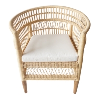 Πολυθρόνα Necorian paakoworld teak ξύλο με pe rattan σε φυσική απόχρωση και λευκό μαξιλάρι 80x70x87εκ Πολυθρόνα Necorian paakoworld teak ξύλο με pe rattan σε φυσική απόχρωση και λευκό μαξιλάρι 80x70x87εκ