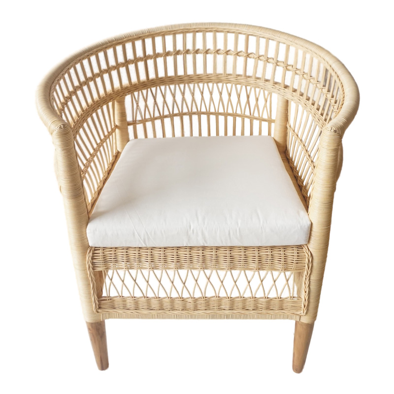 Πολυθρόνα Necorian paakoworld teak ξύλο με pe rattan σε φυσική απόχρωση και λευκό μαξιλάρι 80x70x87εκ Πολυθρόνα Necorian paakoworld teak ξύλο με pe rattan σε φυσική απόχρωση και λευκό μαξιλάρι 80x70x87εκ