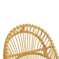 Πολυθρόνα Tromso paakoworld pe rattan σε φυσική απόχρωση με εκρού χρώμα μαξιλάρι 80x85x98εκ Πολυθρόνα Tromso paakoworld pe rattan σε φυσική απόχρωση με εκρού χρώμα μαξιλάρι 80x85x98εκ