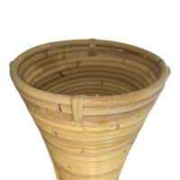 Βάζο Virnia Inart pe rattan σε φυσική απόχρωση Φ40x100εκ Βάζο Virnia Inart pe rattan σε φυσική απόχρωση Φ40x100εκ