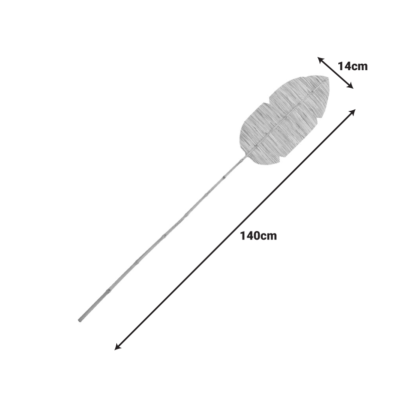 Διακοσμητικό φυτό Bantou Inart banana leaf σε φυσική απόχρωση Υ200εκ
