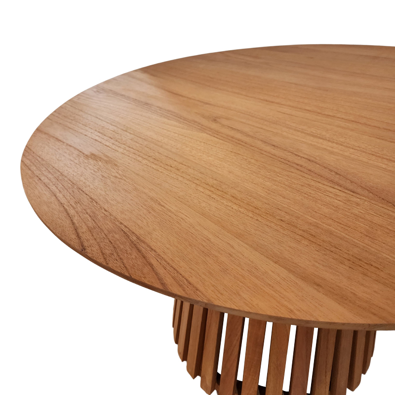 Τραπέζι Kenda Ι pakoworld mindi ξύλο σε φυσική απόχρωση Φ120x75εκ Τραπέζι Kenda Ι pakoworld mindi ξύλο σε φυσική απόχρωση Φ120x75εκ