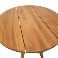 Τραπέζι Cadrada pakoworld teak ξύλο σε φυσική απόχρωση Φ70x76εκ Τραπέζι Cadrada pakoworld teak ξύλο σε φυσική απόχρωση Φ70x76εκ