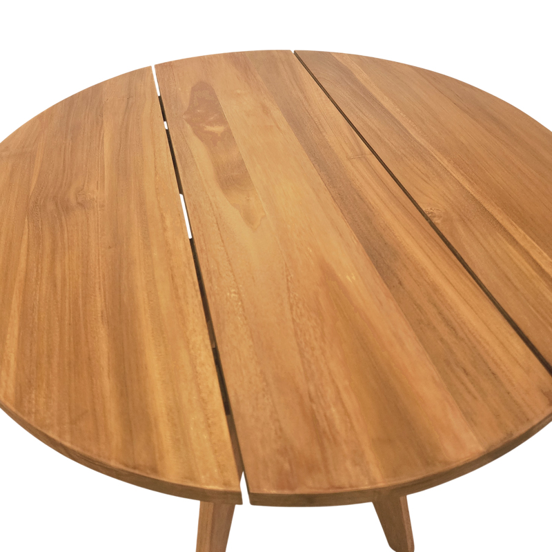 Τραπέζι Cadrada pakoworld teak ξύλο σε φυσική απόχρωση Φ70x76εκ Τραπέζι Cadrada pakoworld teak ξύλο σε φυσική απόχρωση Φ70x76εκ