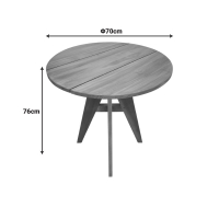 Τραπέζι Cadrada pakoworld teak ξύλο σε φυσική απόχρωση Φ70x76εκ Τραπέζι Cadrada pakoworld teak ξύλο σε φυσική απόχρωση Φ70x76εκ