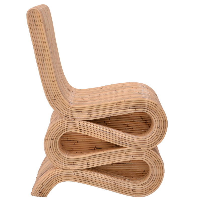 Πολυθρόνα Favorsy pakoworld rattan σε φυσική απόχρωση 52x65x90εκ