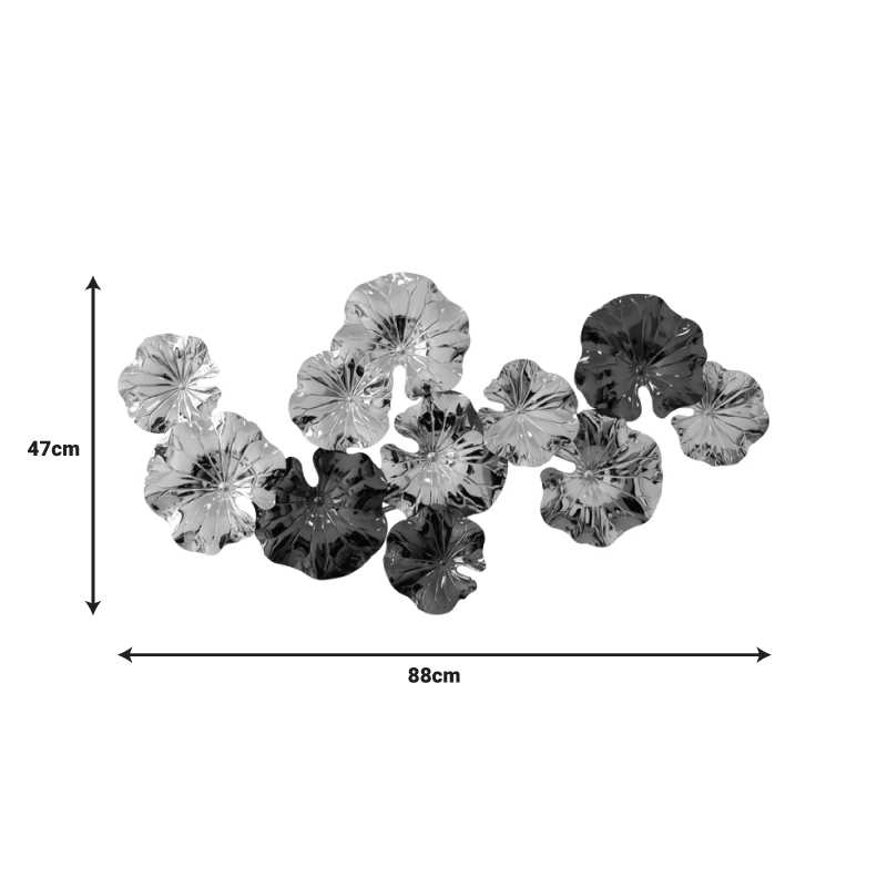 Διακοσμητικό τοίχου Merinda Inart μέταλλο σε χρυσή-μαύρη απόχρωση 88x47x5εκ Διακοσμητικό τοίχου Merinda Inart μέταλλο σε χρυσή-μαύρη απόχρωση 88x47x5εκ