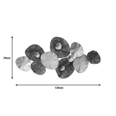 Διακοσμητικό τοίχου Salie Inart μέταλλο σε χρυσή-ροζ-κόκκινη απόχρωση 120x59x7εκ Διακοσμητικό τοίχου Salie Inart μέταλλο σε χρυσή-ροζ-κόκκινη απόχρωση 120x59x7εκ