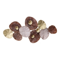 Διακοσμητικό τοίχου Salie Inart μέταλλο σε χρυσή-ροζ-κόκκινη απόχρωση 120x59x7εκ Διακοσμητικό τοίχου Salie Inart μέταλλο σε χρυσή-ροζ-κόκκινη απόχρωση 120x59x7εκ