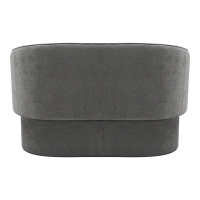 Καναπές διθέσιος Playmob pakoworld ύφασμα σε γκρι απόχρωση 128x65x79εκ