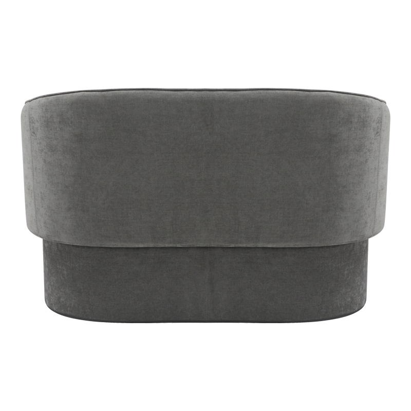 Καναπές διθέσιος Playmob pakoworld ύφασμα σε γκρι απόχρωση 128x65x79εκ