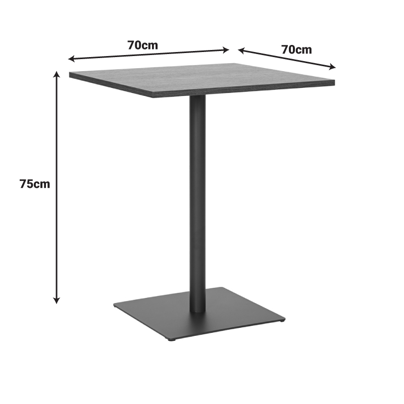 Τραπέζι Nerobian pakoworld mdf σε sonoma απόχρωση 70x70x75εκ Τραπέζι Nerobian pakoworld mdf σε sonoma απόχρωση 70x70x75εκ