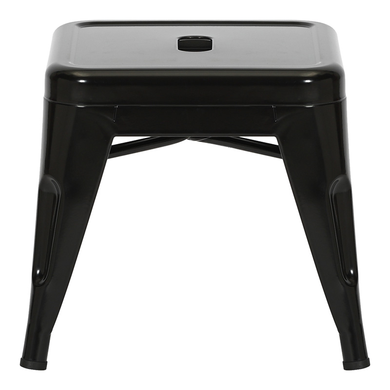 Σκαμπό Utopia pakoworld μέταλλο σε μαύρη απόχρωση 35x35x31εκ