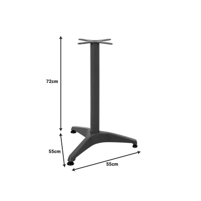Βάση τραπεζιού Oiseau pakoworld μεταλλική σε μαύρη απόχρωση 45x45x72εκ Βάση τραπεζιού Oiseau pakoworld μεταλλική σε μαύρη απόχρωση 45x45x72εκ