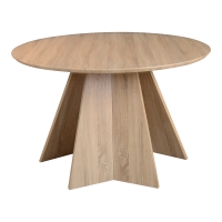 Τραπέζι Bibble pakoworld MDF σε φυσική απόχρωση Φ120x76εκ Τραπέζι Bibble pakoworld MDF σε φυσική απόχρωση Φ120x76εκ