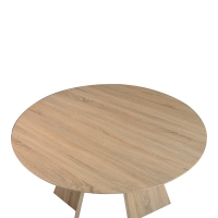 Τραπέζι Bibble pakoworld MDF σε φυσική απόχρωση Φ120x76εκ Τραπέζι Bibble pakoworld MDF σε φυσική απόχρωση Φ120x76εκ