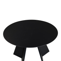 Τραπέζι Bibble pakoworld MDF σε μαύρη απόχρωση Φ120x76εκ Τραπέζι Bibble pakoworld MDF σε μαύρη απόχρωση Φ120x76εκ