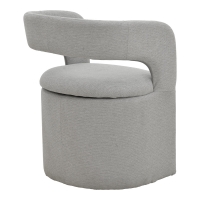 Πολυθρόνα Cocon pakoworld ύφασμα γκρι μπεζ 58x58x80εκ