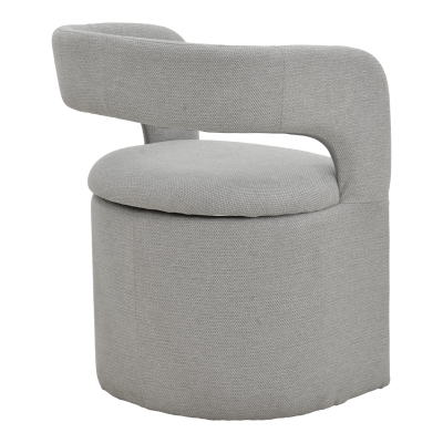 Πολυθρόνα Cocon pakoworld ύφασμα γκρι μπεζ 58x58x80εκ