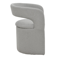 Πολυθρόνα Cocon pakoworld ύφασμα γκρι μπεζ 58x58x80εκ