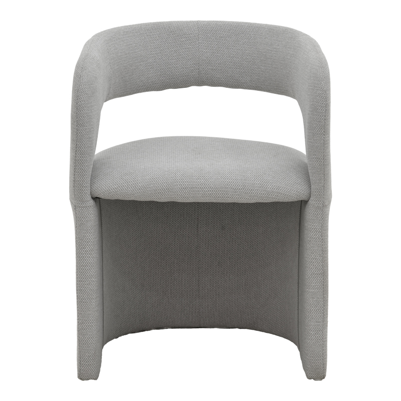 Πολυθρόνα Cocon pakoworld ύφασμα γκρι μπεζ 58x58x80εκ