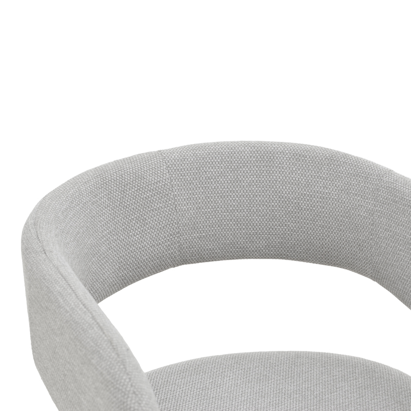 Πολυθρόνα Cocon pakoworld ύφασμα γκρι μπεζ 58x58x80εκ